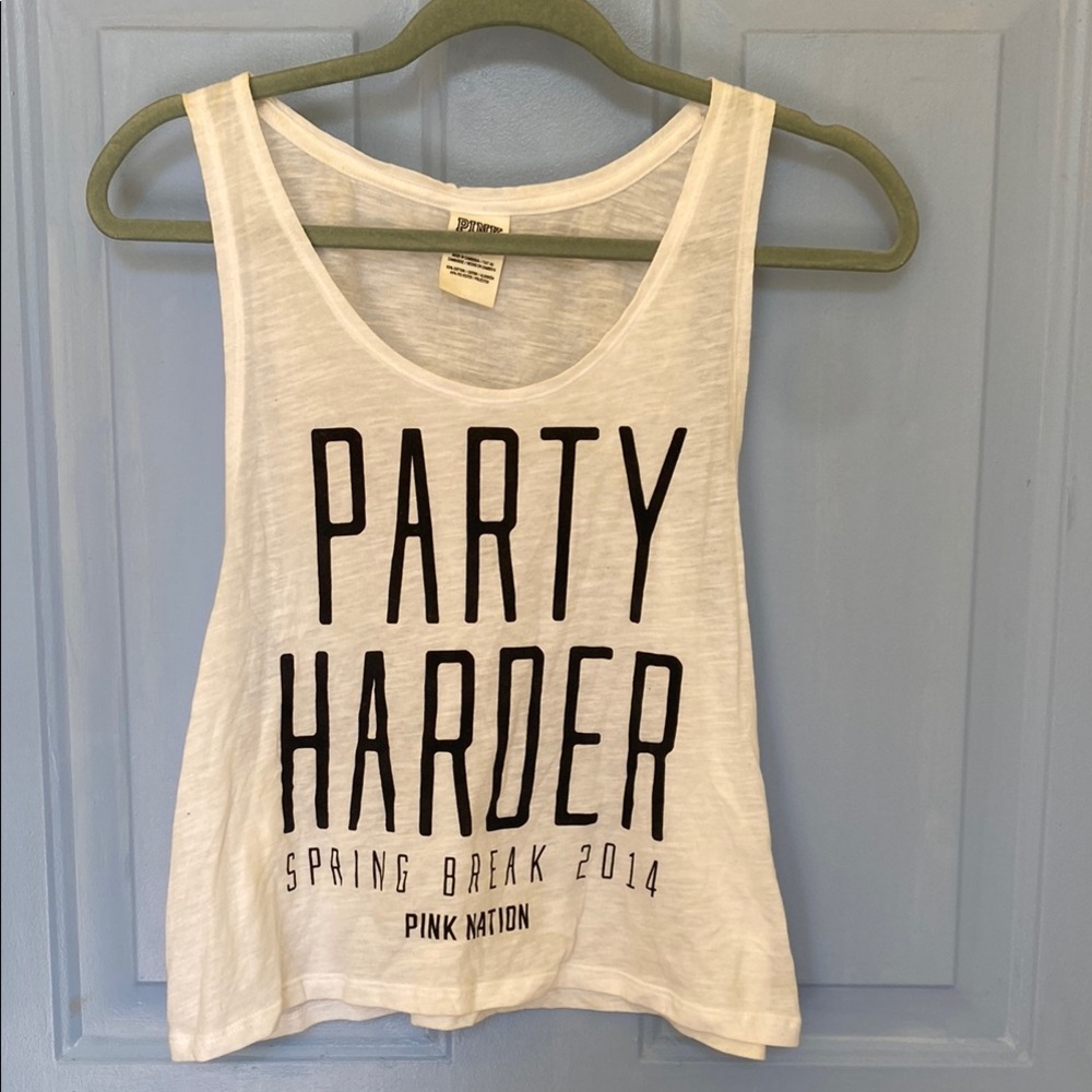 Victoria's Secret PINK White Tank Top
